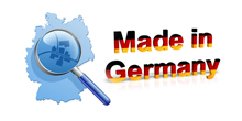 Deutschlandkarte und Schriftzug "Made in Germany"